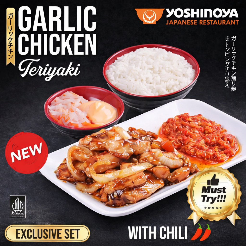 Garlic Chicken Teriyaki Set - Red Hot Chili
