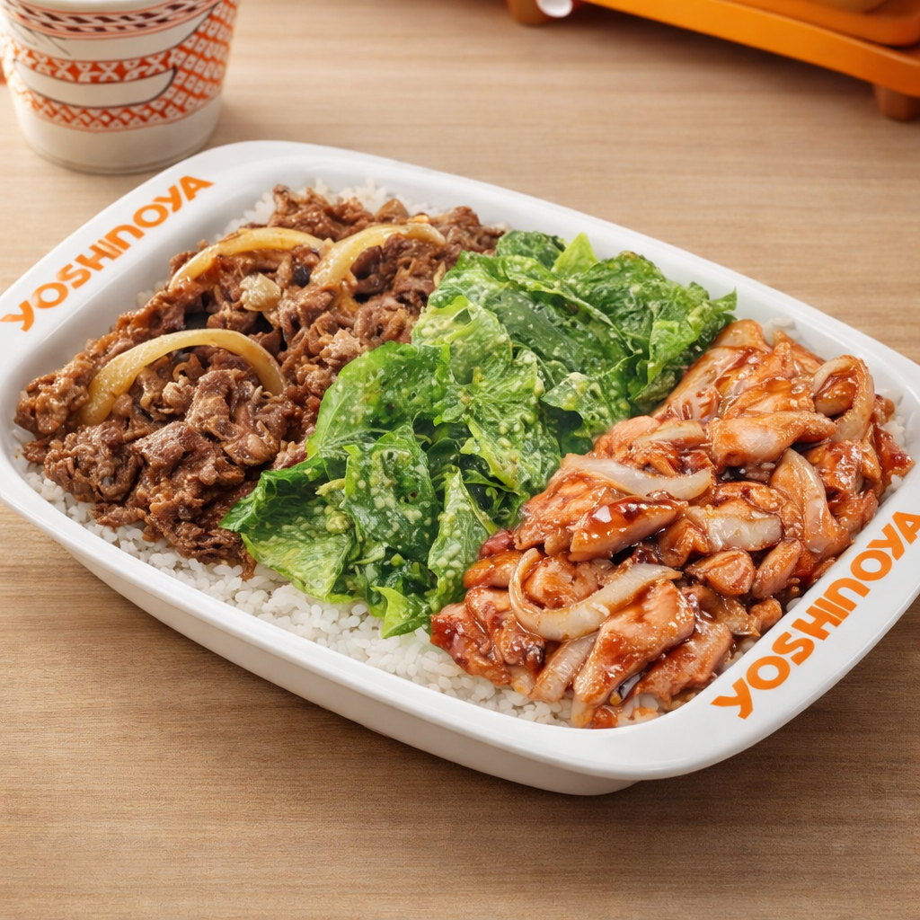 Combo Set Garlic Chicken + Beef