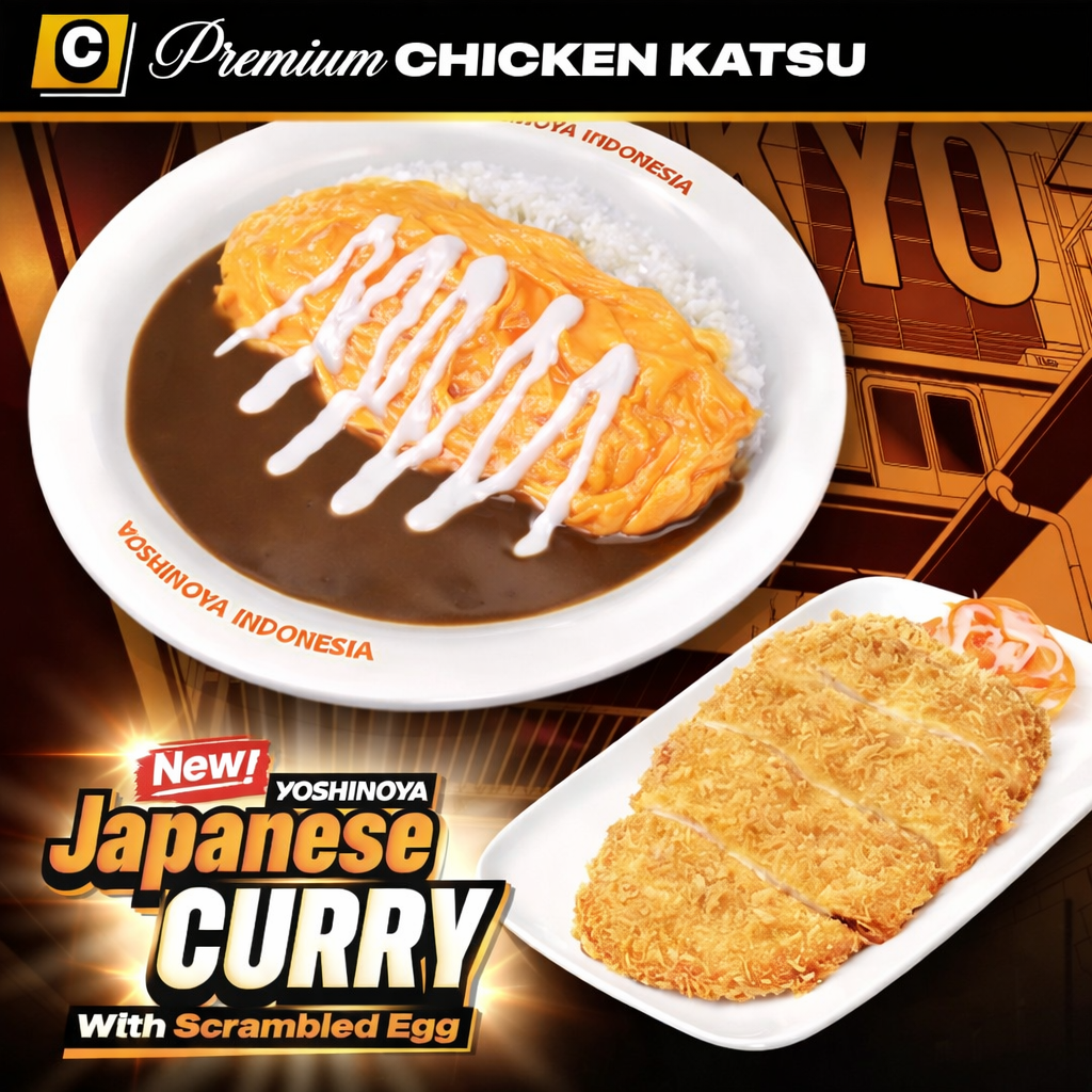 Japanese Curry Rice + Premium Chicken Katsu + Scrambled Egg